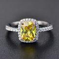 Gelber Diamantring