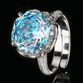 Millennium-Schliff Aquamarinring