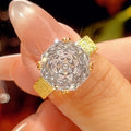 Weiße Diamantring
