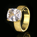 Weiße Diamantring